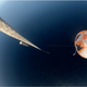 The rocket booster deployed a parachute to slow down its acceleration on its descent back to Earth.